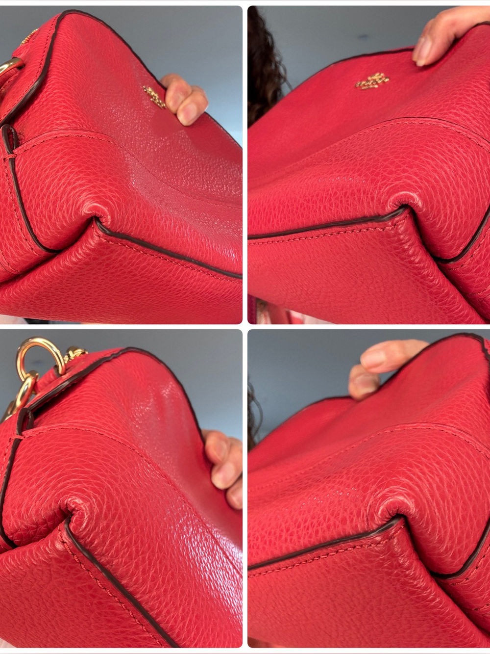 Coach Dome Crossbody Bag Red NEW - Picture 13 of 14